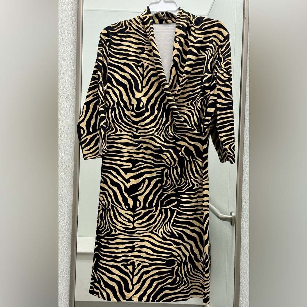 J McLaughlin V Neck Faux Wrap Stretch Catalina Cloth Knit (X Large)